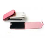 iphone 4 leather case (white, black, red, pink) 