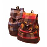 Stopped, do not sell! Plaid Pattern Canvas Back Bag