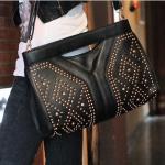 Punk style rivet handbag