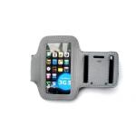 BLACK & GREY SPORT SKIN CASE ARMBAND FOR APPLE IPHONE 3GS/ 4/ 4S