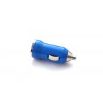 Tiny  Car charger with USB port   Blue