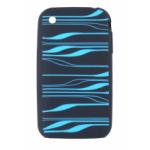 iPhone 3G/3GS Protective Silicone Back Cover- Black & Blue Design  // item will no longer be available for sale starting on 6 Ju