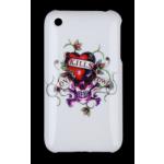 Hard Case iPhone Back Protecting Case-White "Love Kills" Pattern // item will no longer be available for sale starting on 6 June