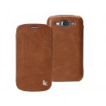 SOLD OUT !!  Jisoncase Vintage Folio Genuine Leather Case for Samsung Galaxy SIII						