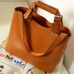  Ladies  Vintage PU Leather  Handbag Large Bag						