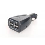 4 Ports USB Car Charger For Cell Phones & Electronic Devices