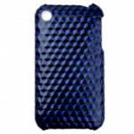 Dark Blue Leatheroid Covered Plastic Case for i-Phone   //   This items will no longer be available for sale starting on 6 June 