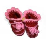 Hand Knitted Baby Booties			 